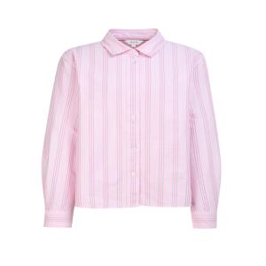 헤지스 여성 [[26SS]] HSSH6BC23P2 [아이코닉] 루즈크랍 옥스포드 멀티스트라이프 셔츠 핑크