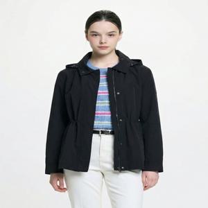 헤지스 여성 [[26SS]] HSJU6BC21BK 블랙 탈착후드 면혼방 후드점퍼