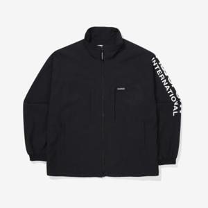 휠라 재킷 유니 오버핏 인터내셔널 바람막이 FS2JKF1131X_BLK