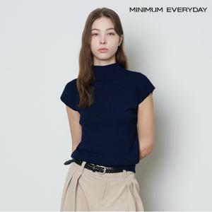 정상가 59000원ㅣ 에브리데이]베이직 반폴라넥 반팔 니트 (EB3KT010D)