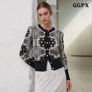 정상가 79000원ㅣ반다나 패턴 포인트 니트 가디건 (GPCCK011D)