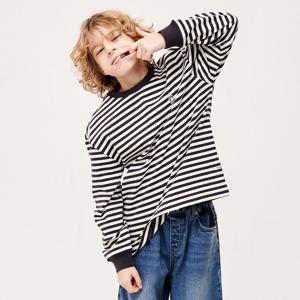 [택가 59000원]베이직 스트라이프 롱슬리브 블랙 CK2601LTT2BK