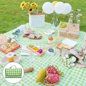 [1+1] 프루티 초경량 피크닉 매트 아웃도어 체크돗자리 손잡이형 (대형)