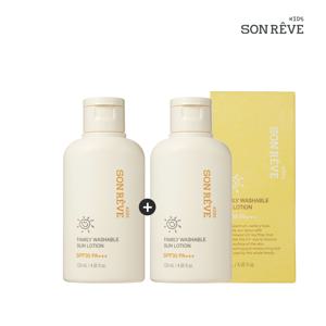 [베페LIVE] (1+1) 키즈 패밀리 워셔블 썬로션 120ml 2개