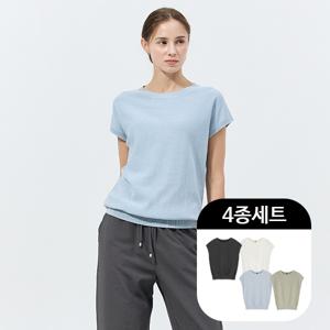 코튼캡소매니트4종세트