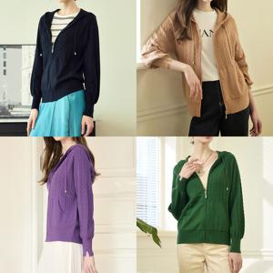 후드케이블니트자켓3종세트