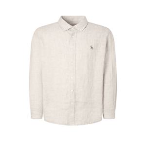 남성 [[25SS]] WHSH5B302I1 [스테디셀러] 베이지 버튼다운 린넨 긴팔셔츠