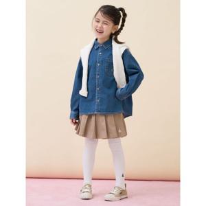 키즈  루즈핏 데님 셔츠 - 블루 (BI6164U04P)