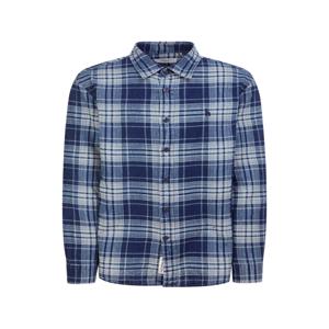 남성 [[26SS]] HZSH6B330N2 네이비 린넨 인디고 체크 셔츠