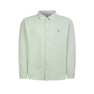 남성 [[26SS]] HZSH6B305E1 그린 린넨 라이크 솔리드 셔츠