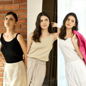 프렌치 린넨니트탑