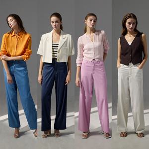 실크 블렌딩 데님 팬츠 1종