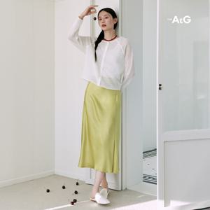 [최초가69,900원] 아세테이트100 슬릿 스커트