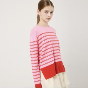 [롯데백화점][씨씨콜렉트]스트라이프 라운드넥 풀오버 (C251KSK004)