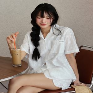 [아워호프] Olive Atelier Flower Shirt - White [H25SM1-SH43-WHI]