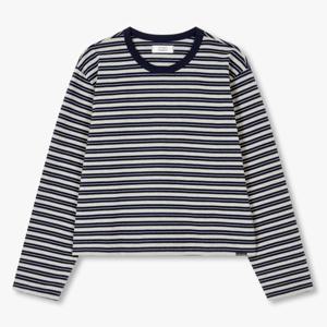 [톰보이] 스트라이프 크롭 긴팔티셔츠 9175322976