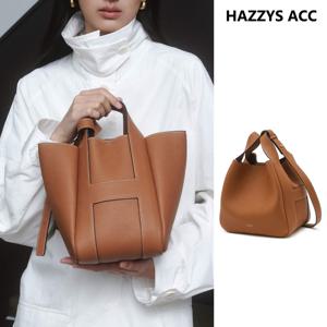 [H-BAG] H 브라운 레더 토트겸숄더백M HIBA5F311W2