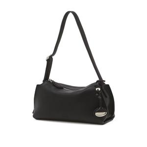 JABA6E021BK [MINUTE] 미뉴트 블랙 가죽 참장식 미니숄더백