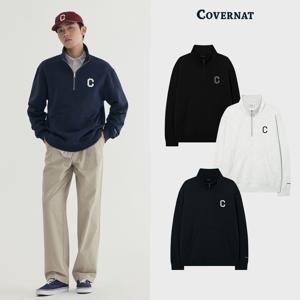 [택가: 89,000원] C로고 하프집업 맨투맨 (3 color) CO2503CR08