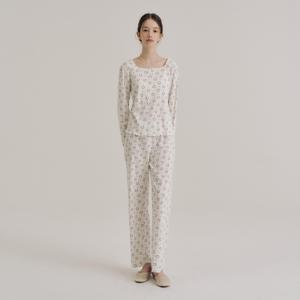 여성 H009 플라워러브 긴소매 파자마 세트