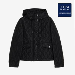 버버리 크롭 퀼팅 후드 자켓 8110329