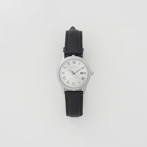 [아워호프] 오브 클래식 레더 와치 - Black