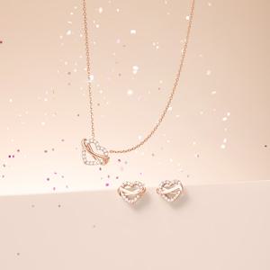 ETER HOLIDAY HEART 목걸이+귀걸이 세트_SET-JJERNQ3BF693SR420+JJEREQ3BF693SR000