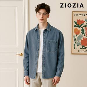 트렌디 오버핏 데님셔츠 자켓 (ABD5DJ1101)