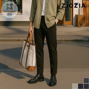 테이퍼드 핏 허리밴딩 캐주얼 팬츠 (ABD3PP1101)