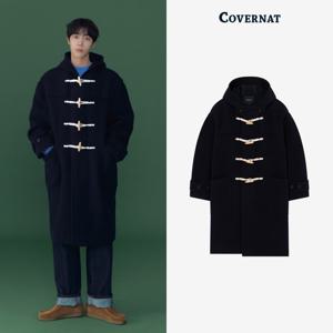 [택가: 349,000원][추영우 착용] 울 후드 더플코트 Dark Navy CO2504CT01