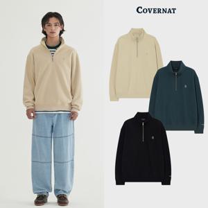 [택가: 99,000원] 스몰 C 로고 코듀로이 하프집업 (3 color) CO2503CR14