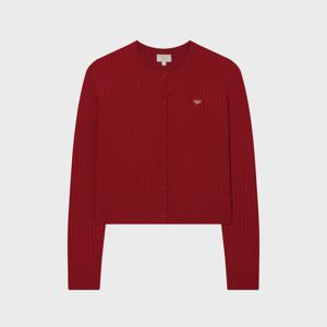 [택가 109,000] 우먼 클로버하트 케이블 가디건 레드 CO2601KT71RD