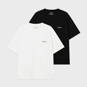 [택가 49,000]쿨 코튼 2-PACK 티셔츠 블랙 CO2602STE1BK