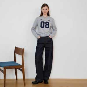 [택가 109,000원]우먼 커브드 데님 팬츠 인디고 CO2601PT81IN