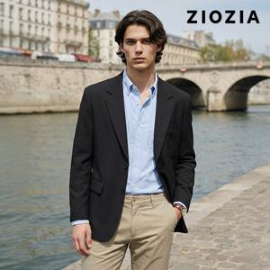 오버핏 블랙 데일리 솔리드 자켓 S (ABE1KG1101_BK)