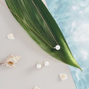 아이유PICK 레이디펄 목걸이+귀걸이 세트