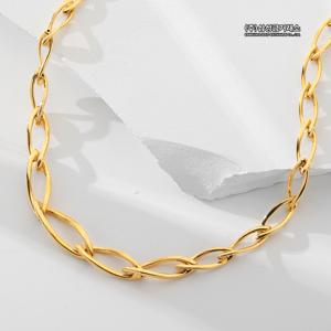 24K 트위드 체인 목걸이 17g