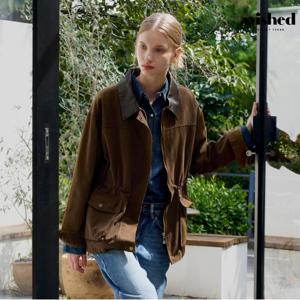 정상가:119,000원 ㅣ 가죽 카라넥 긴팔 코치 자켓 (WICCJK003)