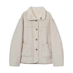 [정가499,000]울혼방 스웨이드 리버시블 무스탕 점퍼 OM5WMB100