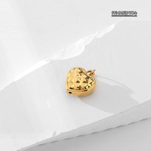 24K 퀼팅하트 팬던트