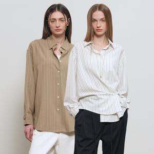 버튼 랩 스트라이프 셔츠 [2COL] / GF1LSH506