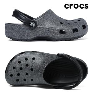 키즈/성인 클래식 글리터 클로그 K (200~250) 블랙 206993-001