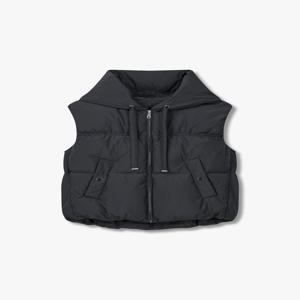 [지컷]스트링 헴 후드 다 패딩 베스트 7254417101