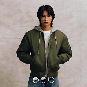 074920 후드 디테쳐블 패딩 바머