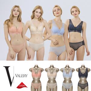 라이크라 에어리핏 앞지퍼 브라,팬티 4세트