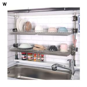 기둥식 싱크선반2단008 골드 싱크선반 싱크대선반 식기건조대.식기선반 주방선반 폴싱크선반