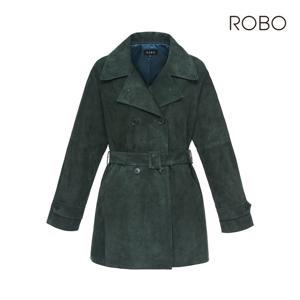 [최초가 699,000] 24FW 스웨이드 클래식 하프트렌치(딥그린)