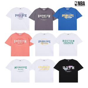 남녀공용 엔비에이 빅로고 그라데이션 팀로고 티셔츠 N232Z9022P