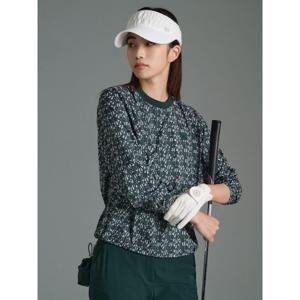 골프 여성 패턴 아노락 긴소매 티셔츠 - 그린 (BJ5841A47M)