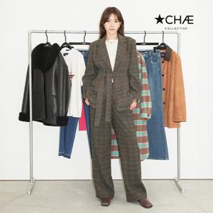 [최초가129,000원]25FW 스튜디오 체크 핀턱 팬츠